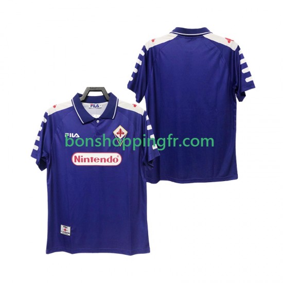 Maillot Rétro Domicile Fiorentina 1998 1999 Manches Courtes Homme Maillot Rétro Domicile Fiorentina 1998 1999 Manches Courtes Homme