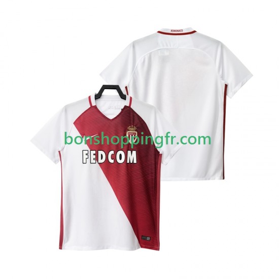 Maillot Domicile AS Monaco 2016 2017 Manches Courtes Homme