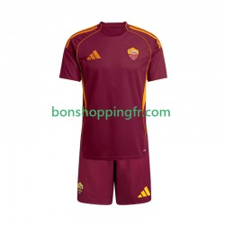 Maillot Domicile AS Rome 2025-2026 Manches Courtes Jeune Enfant(+shorts)