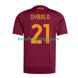 Maillot Domicile AS Rome Dybala 21 2025-2026 Manches Courtes Homme