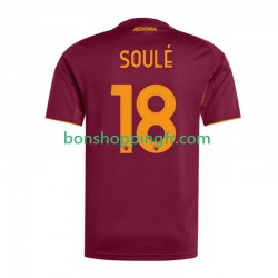 Maillot Domicile AS Rome Soule 18 2025-2026 Manches Courtes Homme