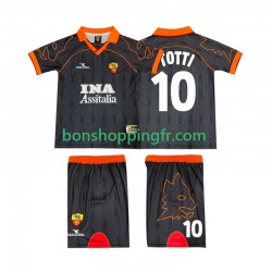 Maillot Rétro Extérieur AS Rome TOTTI 10 1999 2000 Manches Courtes Jeune Enfant(+shorts)