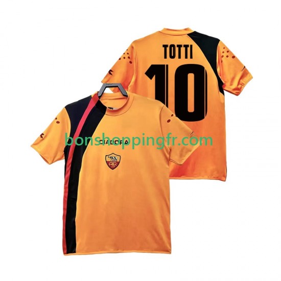 Maillot Rétro Domicile AS Rome TOTTI 10 2005 2006 Manches Courtes Homme Maillot Rétro Domicile AS Rome TOTTI 10 2005 2006 Manches Courtes Homme