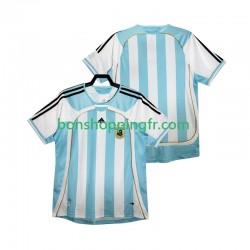 Maillot Rétro Domicile Argentine 2014 Manches Courtes Homme