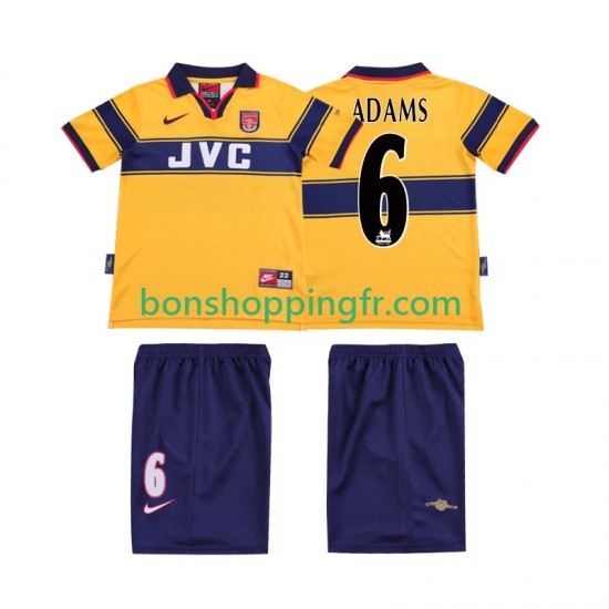 Maillot Rétro Extérieur Arsenal ADAMS 6 1997 1999 Manches Courtes Jeune Enfant(+shorts) Maillot Rétro Extérieur Arsenal ADAMS 6 1997 1999 Manches Courtes Jeune Enfant(+shorts)