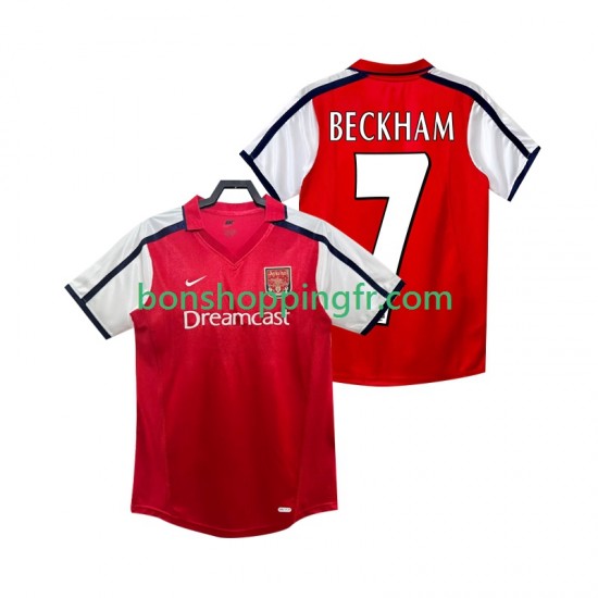 Maillot Rétro Domicile Arsenal BECKHAM 7 2001 2002 Manches Courtes Homme Maillot Rétro Domicile Arsenal BECKHAM 7 2001 2002 Manches Courtes Homme