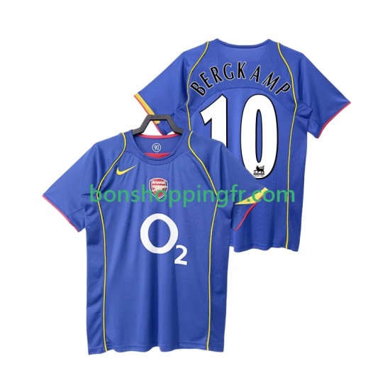 Maillot Rétro Extérieur Arsenal BERGKAMP 10 2004 2005 Manches Courtes Homme Maillot Rétro Extérieur Arsenal BERGKAMP 10 2004 2005 Manches Courtes Homme
