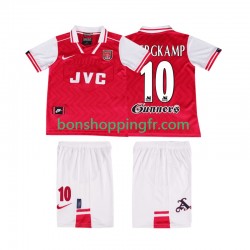Maillot Rétro Domicile Arsenal BERGKAMP 10 1996 1997 Manches Courtes Jeune Enfant(+shorts)
