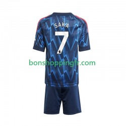Maillot Extérieur Arsenal Bukayo Saka 7 2025-2026 Manches Courtes Jeune Enfant(+shorts)