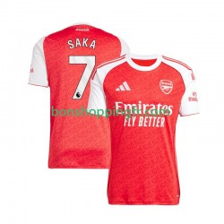 Maillot Domicile Arsenal Bukayo Saka 7 2025-2026 Manches Courtes Homme