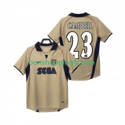 Maillot Rétro Extérieur Arsenal CAMPBELL 23 2001 2002 Manches Courtes Homme