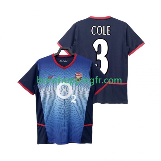 Maillot Rétro Extérieur Arsenal COLE 3 2002 2004 Manches Courtes Homme Maillot Rétro Extérieur Arsenal COLE 3 2002 2004 Manches Courtes Homme