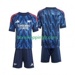 Maillot Extérieur Arsenal 2025-2026 Manches Courtes Jeune Enfant(+shorts)