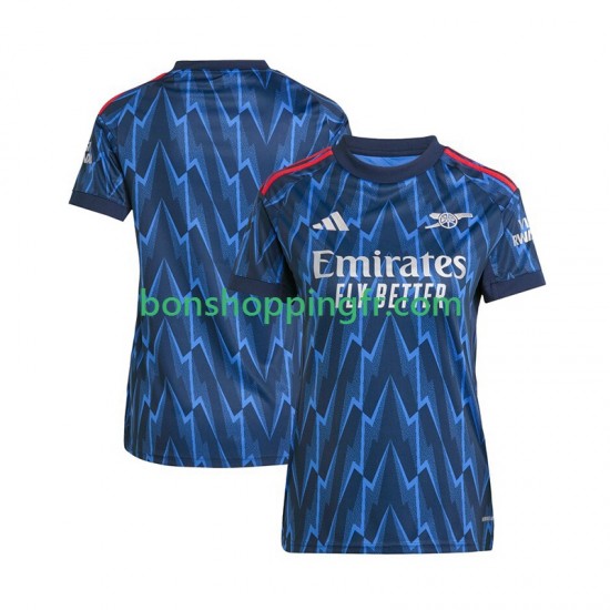 Maillot Extérieur Arsenal 2025-2026 Manches Courtes Femme Maillot Extérieur Arsenal 2025-2026 Manches Courtes Femme