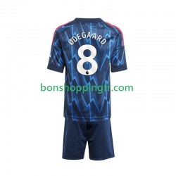 Maillot Extérieur Arsenal Martin Odegaard 8 2025-2026 Manches Courtes Jeune Enfant(+shorts)