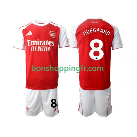 Maillot Domicile Arsenal Martin Odegaard 8 2025-2026 Manches Courtes Jeune Enfant(+shorts)