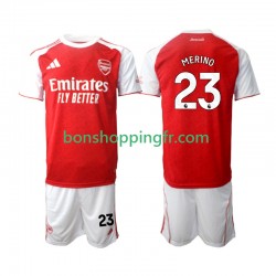 Maillot Domicile Arsenal Merino 23 2025-2026 Manches Courtes Jeune Enfant(+shorts)