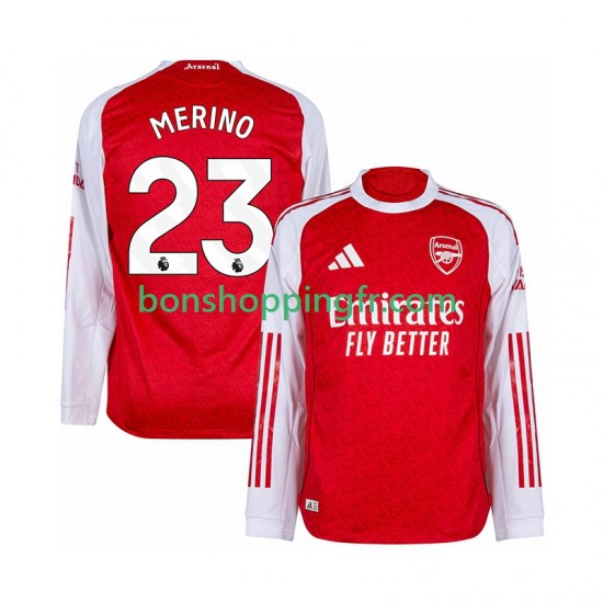 Maillot Domicile Arsenal Merino 23 2025-2026 Manches Longues Homme Maillot Domicile Arsenal Merino 23 2025-2026 Manches Longues Homme