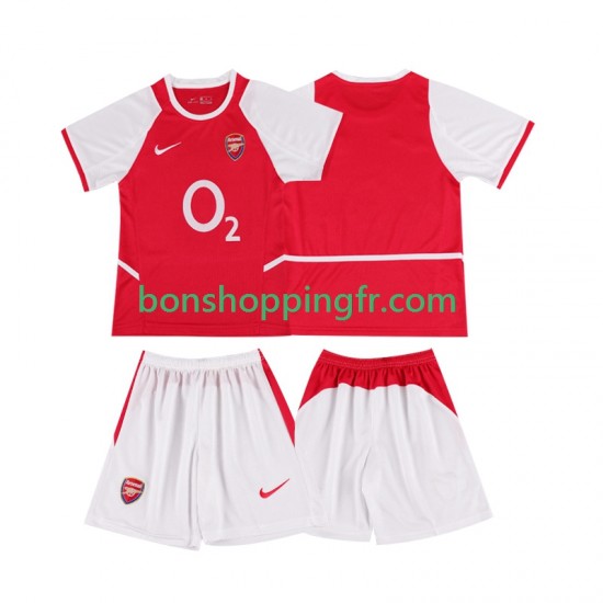 Maillot Rétro Domicile Arsenal 2002 2003 Manches Courtes Jeune Enfant(+shorts) Maillot Rétro Domicile Arsenal 2002 2003 Manches Courtes Jeune Enfant(+shorts)