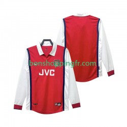 Maillot Rétro Domicile Arsenal 1998 1999 Manches Longues Homme