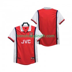 Maillot Rétro Domicile Arsenal 1998 1999 Manches Courtes Homme