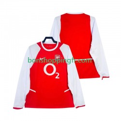 Maillot Rétro Domicile Arsenal 2002 2003 Manches Longues Homme