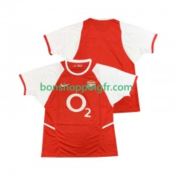 Maillot Rétro Domicile Arsenal 2002 2003 Manches Courtes Homme