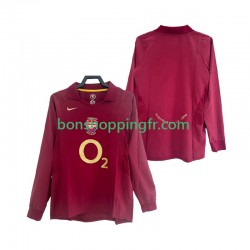 Maillot Rétro Domicile Arsenal 2005 2006 Manches Longues Homme