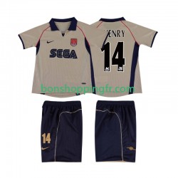 Maillot Rétro Extérieur Arsenal Thierry Henry 14 2001 2002 Manches Courtes Jeune Enfant(+shorts)
