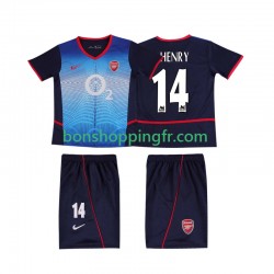 Maillot Rétro Extérieur Arsenal Thierry Henry 14 2002 2004 Manches Courtes Jeune Enfant(+shorts)