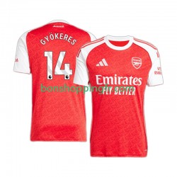 Maillot Domicile Arsenal Viktor Gyokeres 14 2025-2026 Manches Courtes Homme