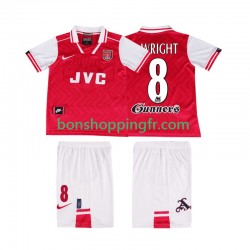 Maillot Rétro Domicile Arsenal WRIGHT 8 1996 1997 Manches Courtes Jeune Enfant(+shorts)