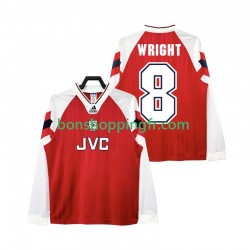 Maillot Rétro Domicile Arsenal WRIGHT 8 192 1994 Manches Longues Homme