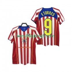 Maillot Rétro Domicile Atlético Madrid F TORRES 9 2004 2005 Manches Courtes Homme