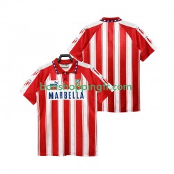 Maillot Rétro Domicile Atlético Madrid 1994 1995 Manches Courtes Homme