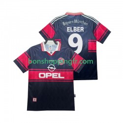Maillot Rétro Domicile Bayern Munich Elber 9 1997 1999 Manches Courtes Homme