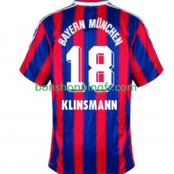 Maillot Rétro Domicile Bayern Munich Klinsmann 18 1995 1997 Manches Courtes Homme