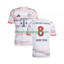 Maillot Extérieur Bayern Munich Leon Goretzka 8 2025-2026 Manches Courtes Homme