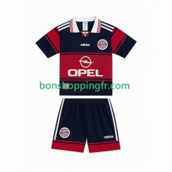 Maillot Rétro Domicile Bayern Munich 1997 1999 Manches Courtes Jeune Enfant(+shorts)