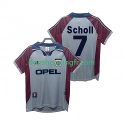 Maillot Rétro 3ème Bayern Munich Scholl 7 1998 1999 Manches Courtes Homme