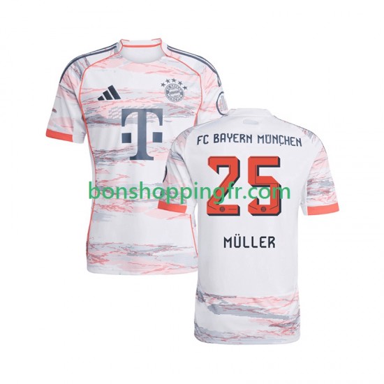 Maillot Extérieur Bayern Munich Thomas Muller 25 2025-2026 Manches Courtes Homme Maillot Extérieur Bayern Munich Thomas Muller 25 2025-2026 Manches Courtes Homme