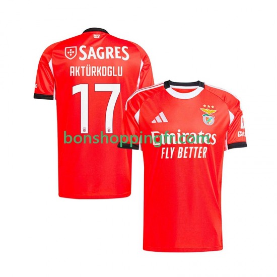 Maillot Domicile Benfica Kerem Akturkoglu 17 2025-2026 Manches Courtes Homme Maillot Domicile Benfica Kerem Akturkoglu 17 2025-2026 Manches Courtes Homme
