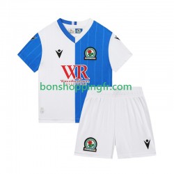 Maillot Domicile Blackburn Rovers 2025-2026 Manches Courtes Jeune Enfant(+shorts)