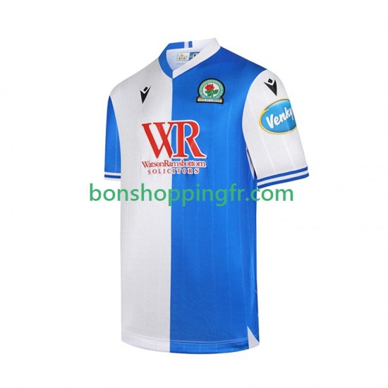 Maillot Domicile Blackburn Rovers 2025-2026 Manches Courtes Homme Maillot Domicile Blackburn Rovers 2025-2026 Manches Courtes Homme