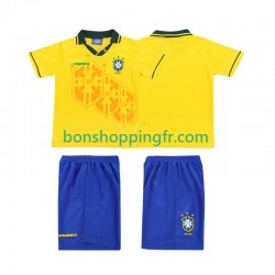 Maillot Rétro Domicile Brésil 1994 Manches Courtes Jeune Enfant(+shorts)