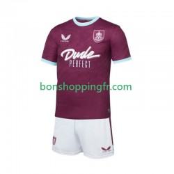 Maillot Domicile Burnley 2025-2026 Manches Courtes Jeune Enfant(+shorts)