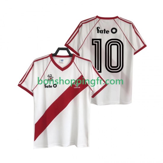 Maillot Rétro Domicile CA River Plate 10 1986 Manches Courtes Homme Maillot Rétro Domicile CA River Plate 10 1986 Manches Courtes Homme
