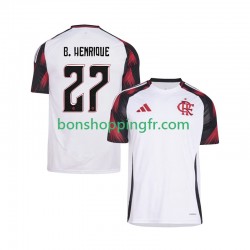 Maillot Extérieur CR Flamengo Bruno Henrique 27 2025-2026 Manches Courtes Homme