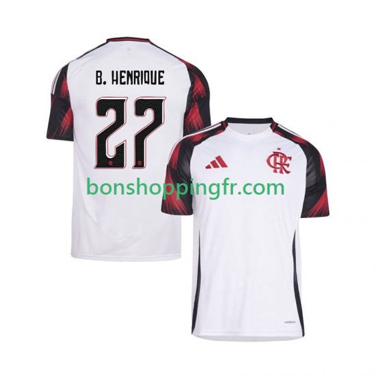 Maillot Extérieur CR Flamengo Bruno Henrique 27 2025-2026 Manches Courtes Homme Maillot Extérieur CR Flamengo Bruno Henrique 27 2025-2026 Manches Courtes Homme