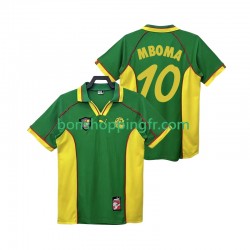Maillot Rétro Domicile Cameroun MBOBA 10 1998 Manches Courtes Homme